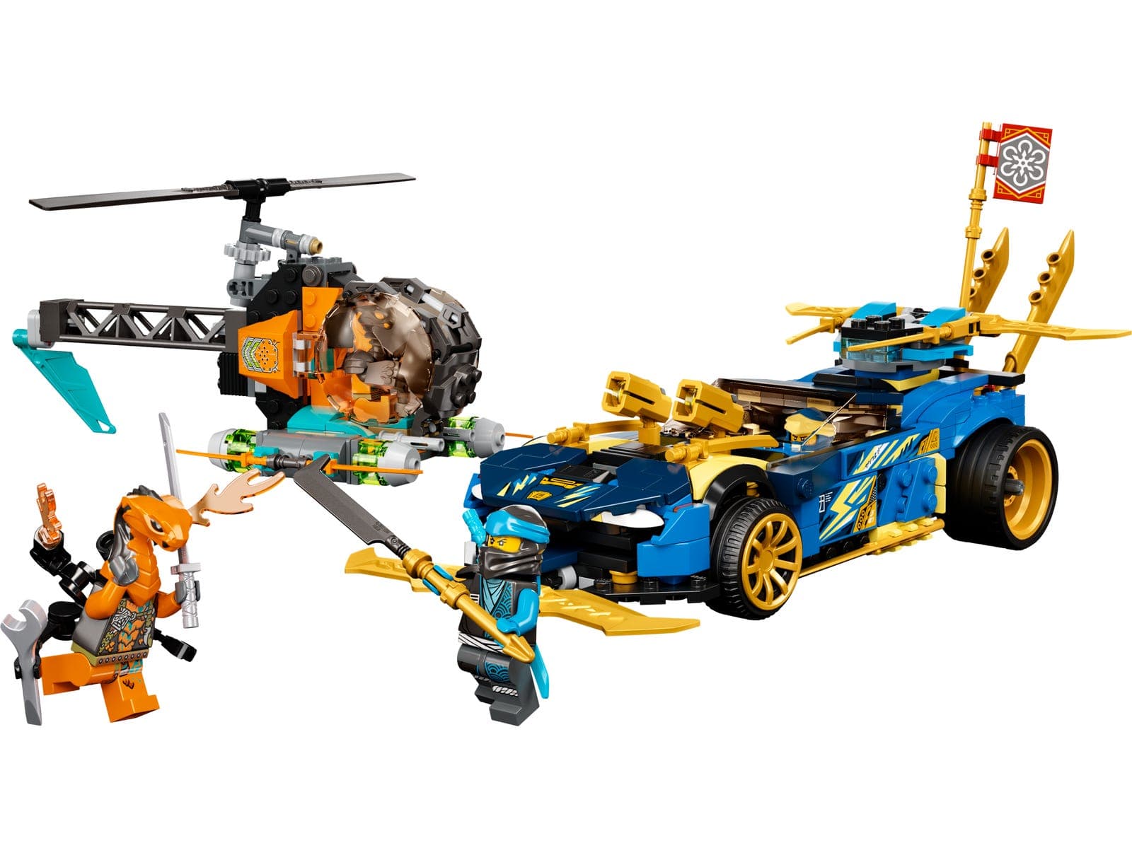 LEGO sættet Jay and Nya's Race Car EVO