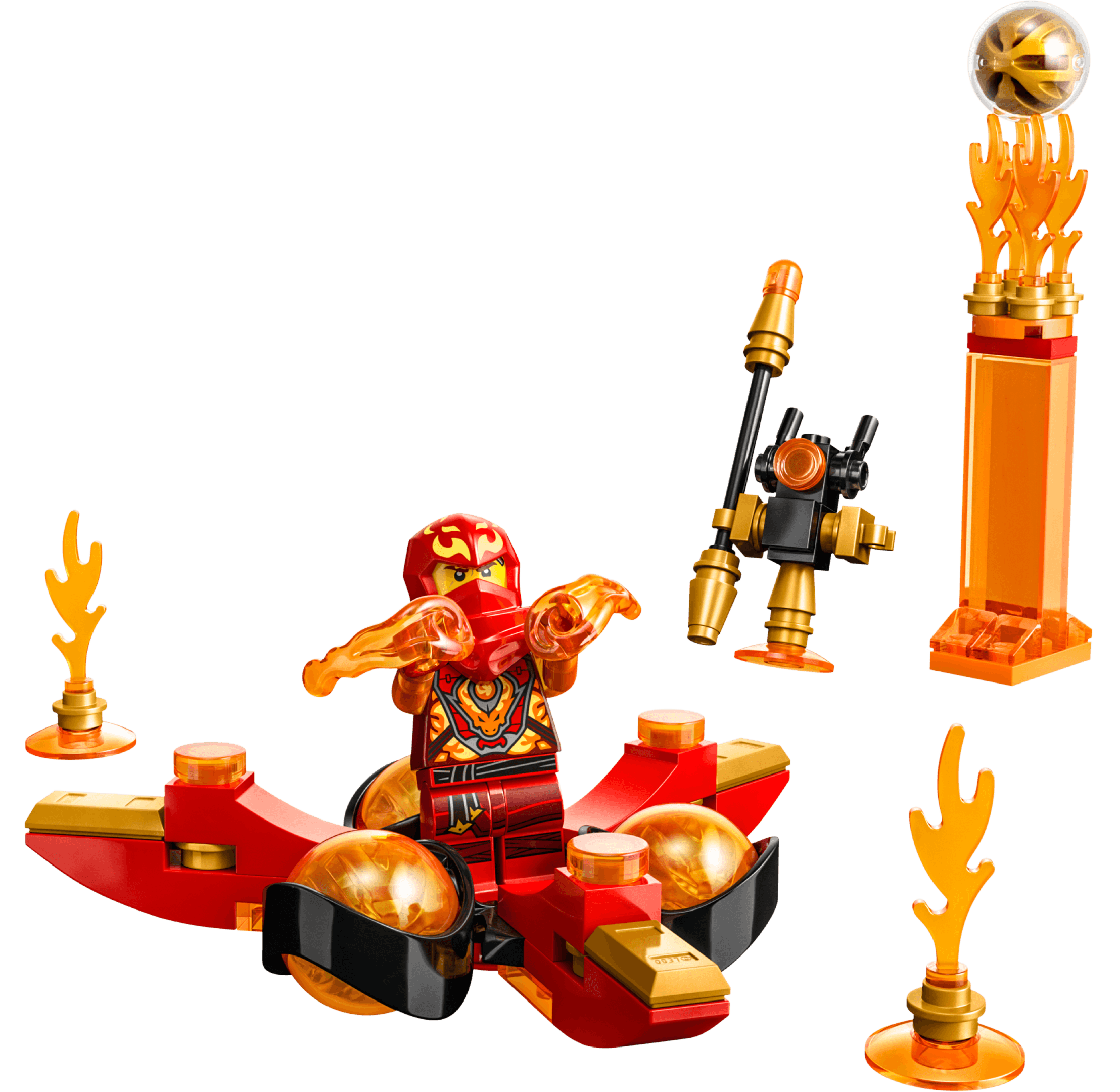 LEGO sættet Kai’s Dragon Power Spinjitzu Flip