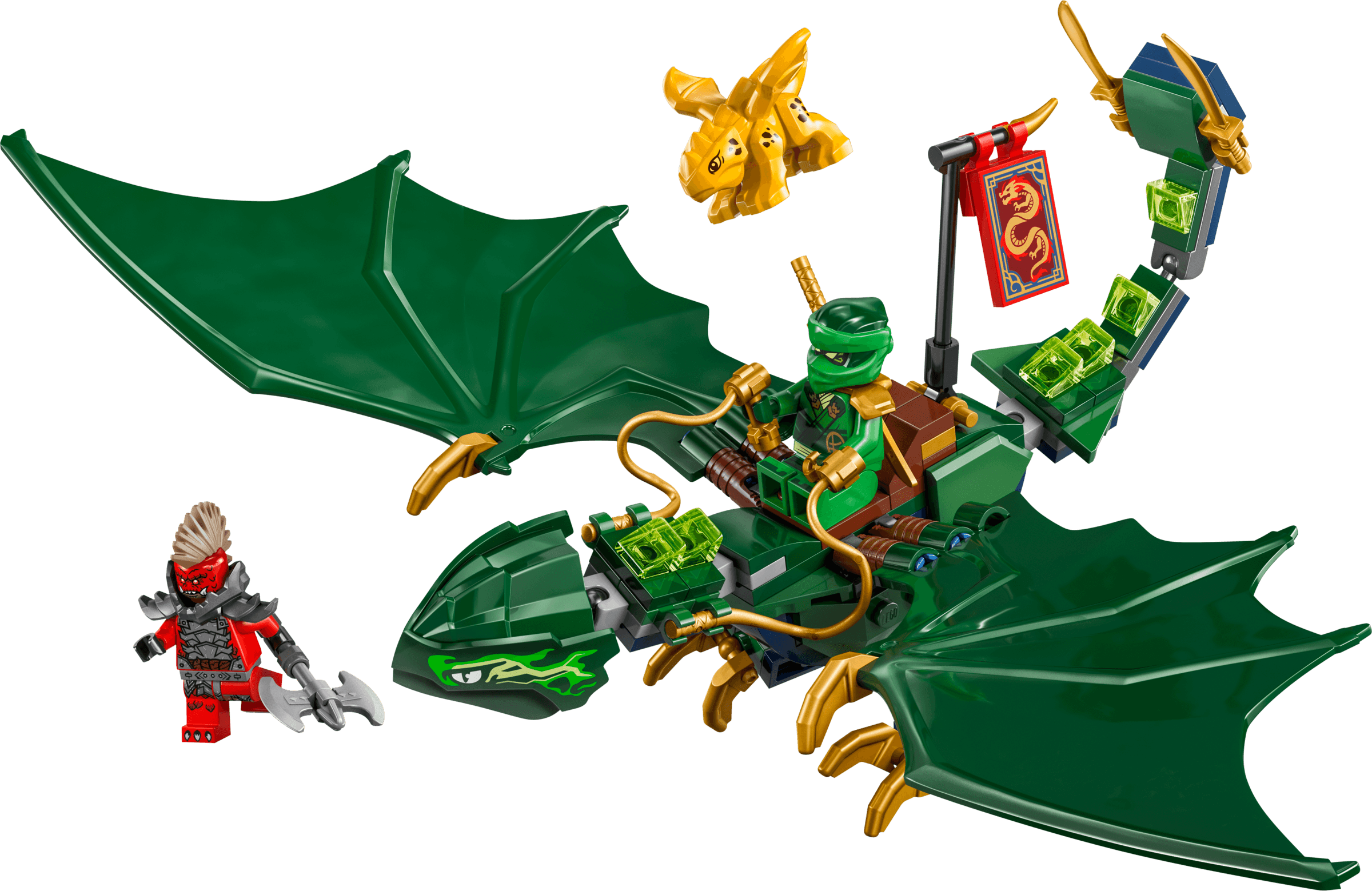 LEGO sættet Lloyd's Green Forest Dragon