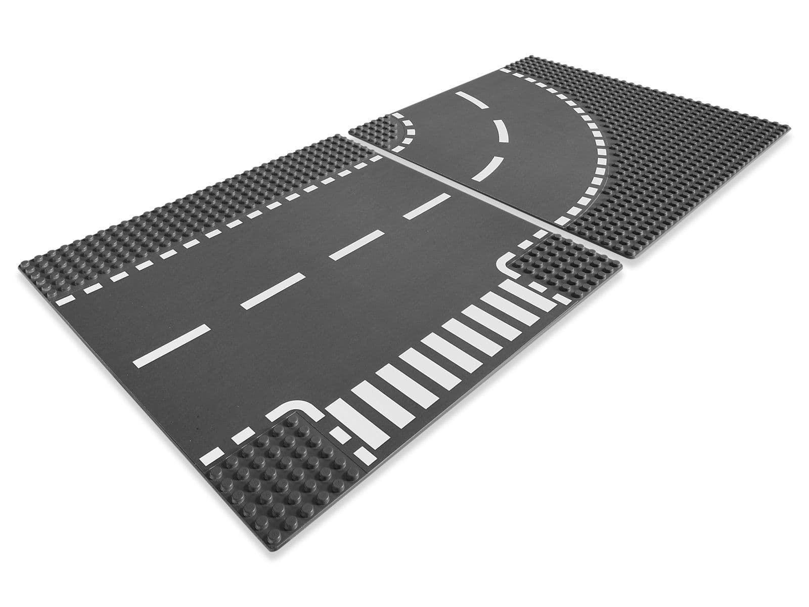 LEGO sættet T-Junction & Curved Road Plates