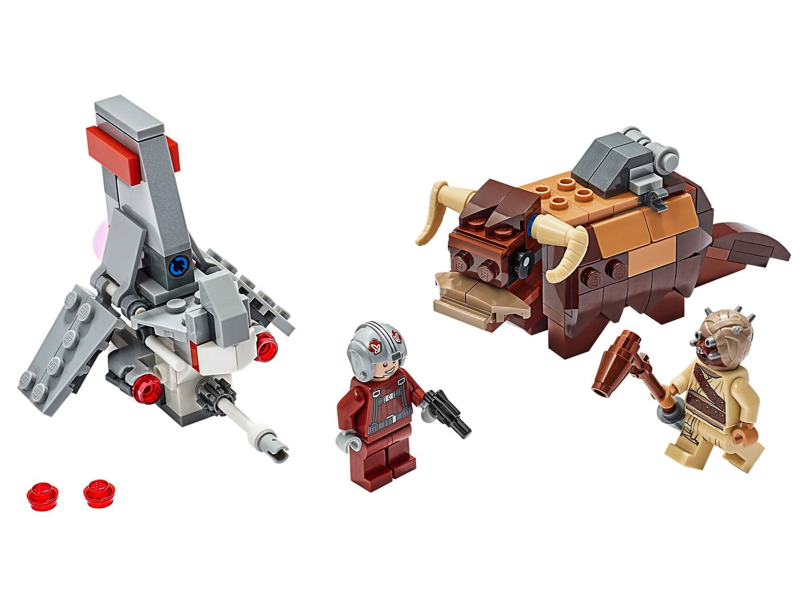 LEGO sættet T-16 Skyhopper vs. Bantha Microfighters