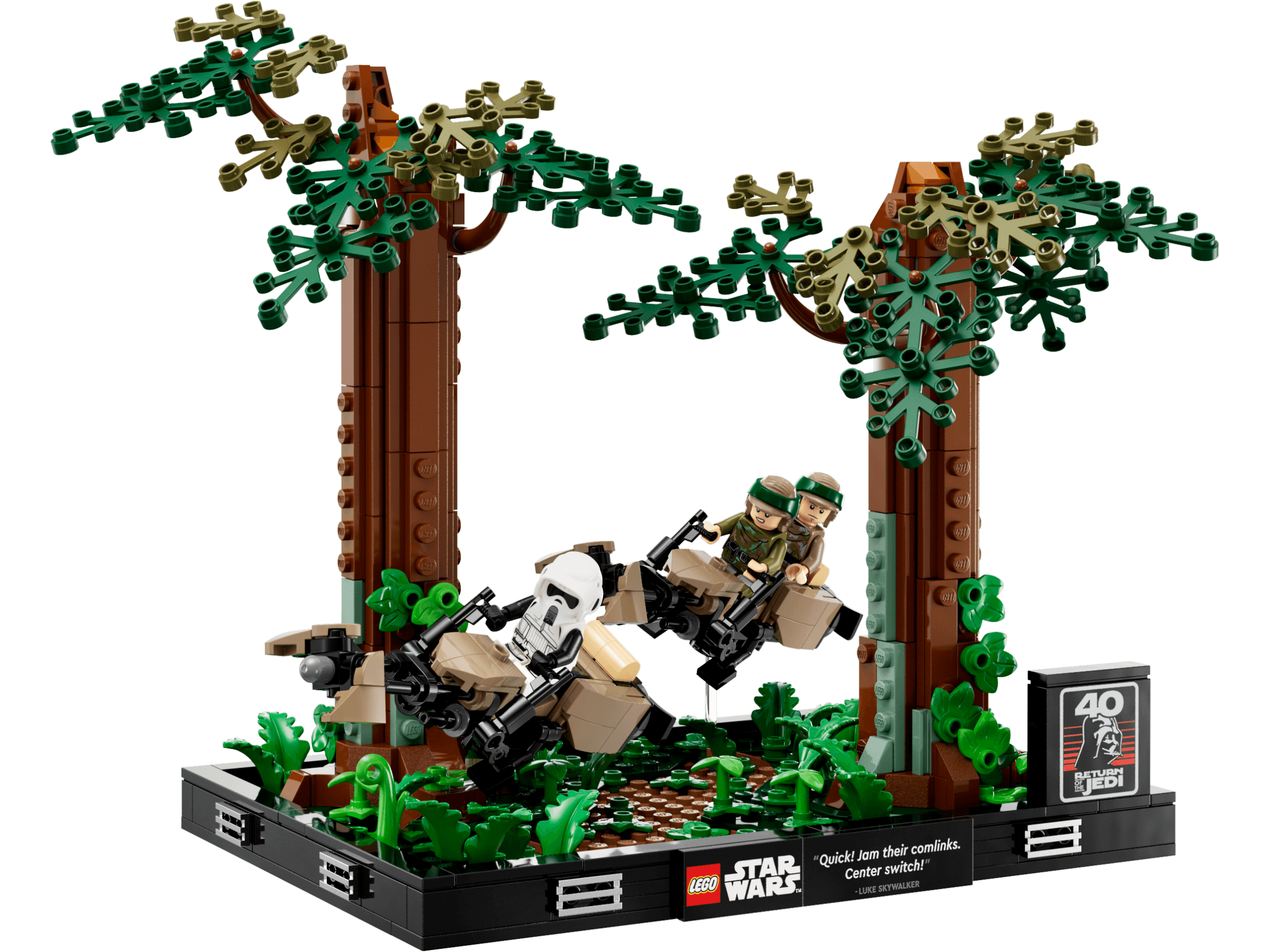 LEGO sættet Endor Speeder Chase Diorama
