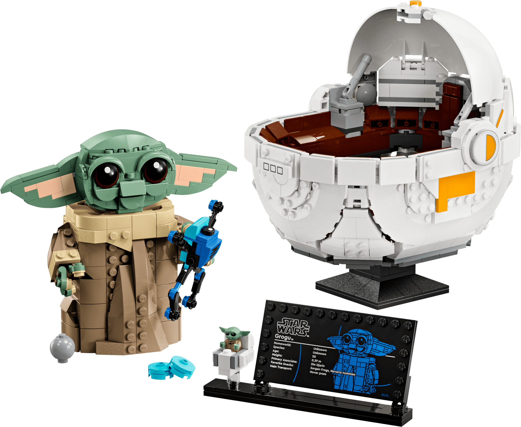 LEGO sættet Grogu with Hover Pram