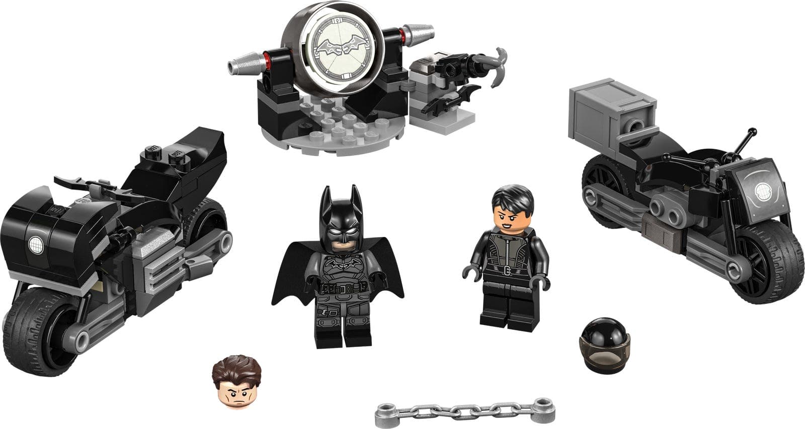 LEGO sættet Batman & Selina Kyle Motorcycle Pursuit