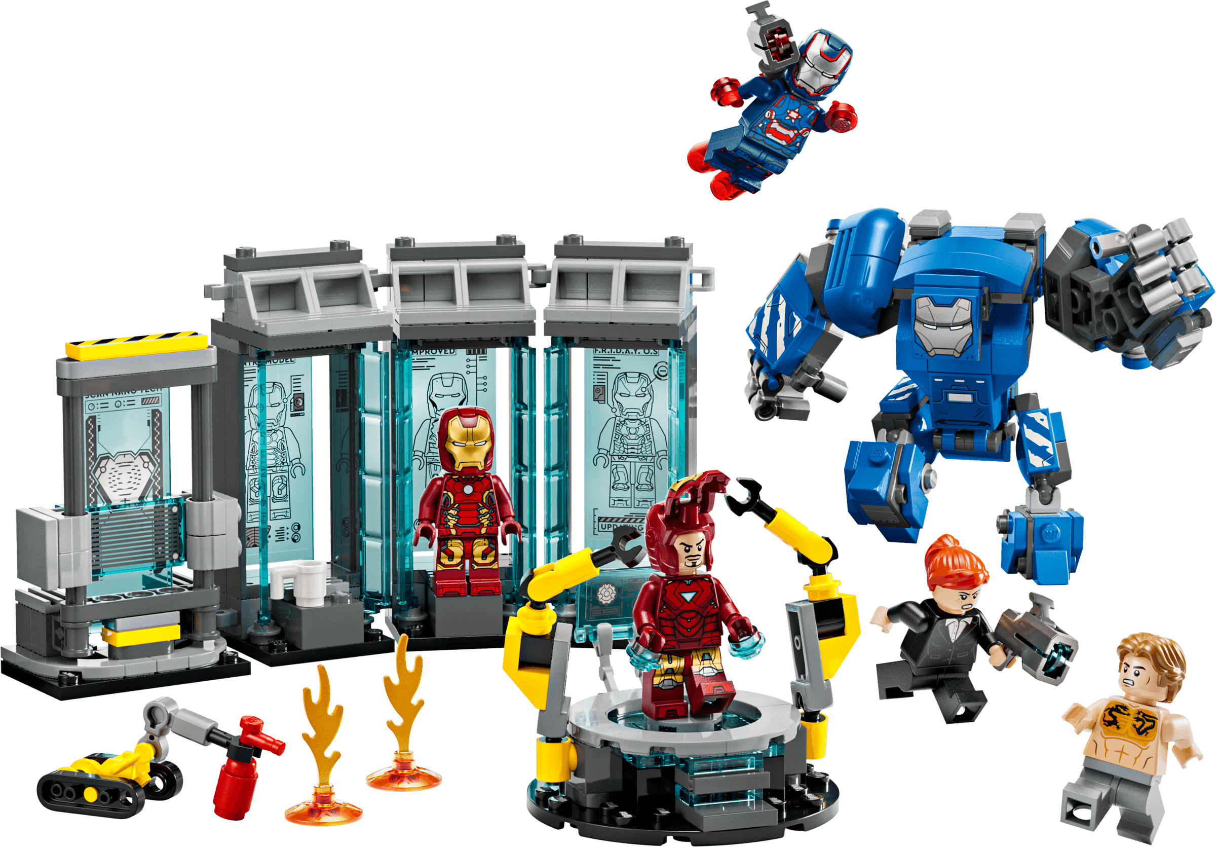 LEGO sættet Iron Man's Laboratory: Hall of Armor