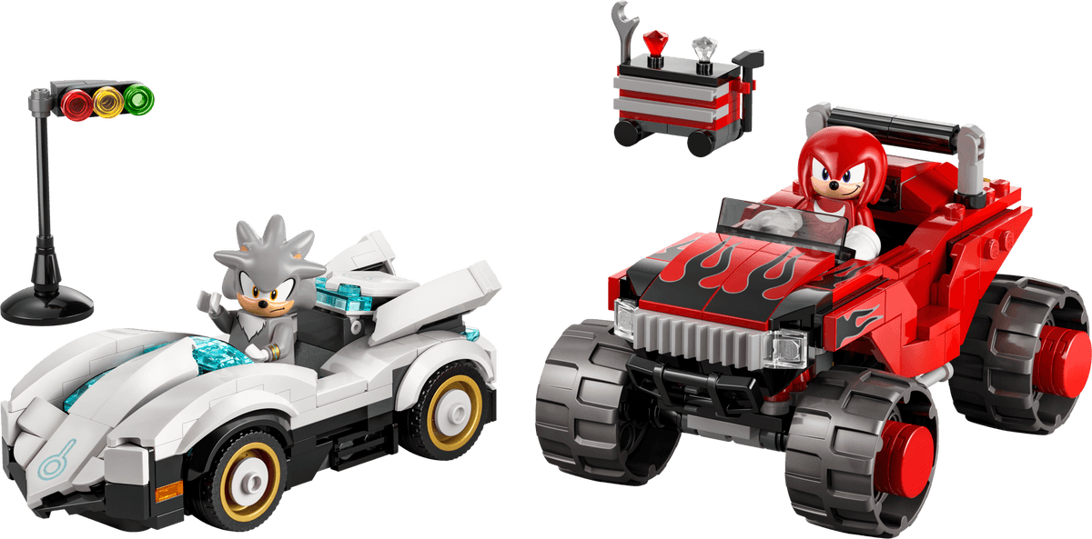 LEGO sættet Silver's Car vs. Knuckles' Monster Truck