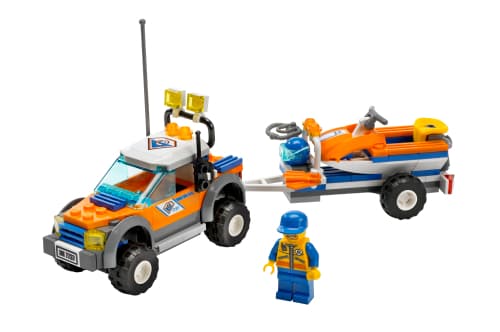 LEGO sættet Coast Guard 4WD & Jet Scooter