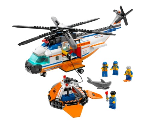 LEGO sættet Coast Guard Helicopter and Life Raft