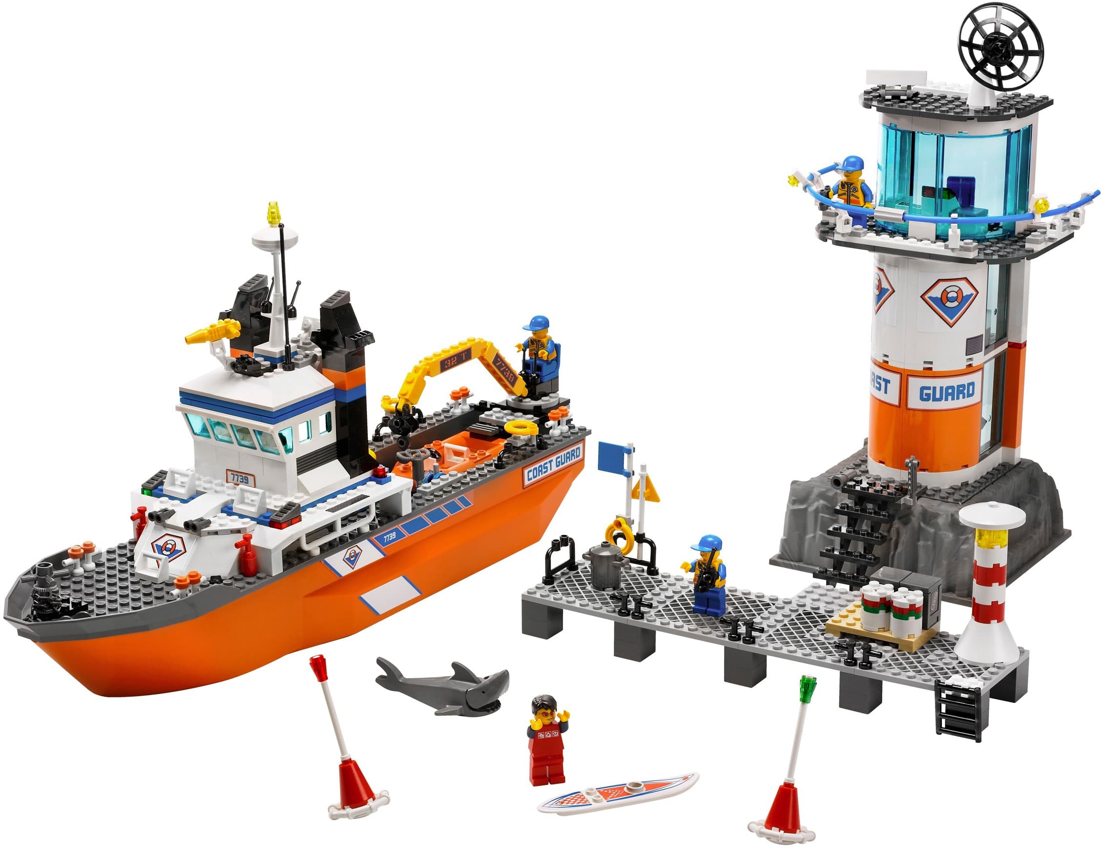 LEGO sættet Coast Guard Patrol Boat and Tower