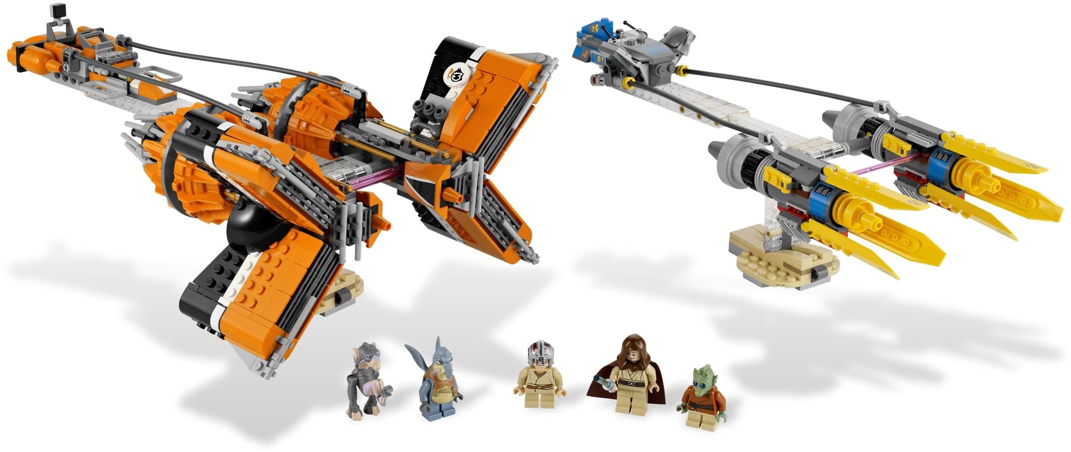 LEGO sættet Anakin's and Sebulba's Podracers