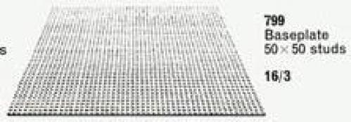 LEGO sættet Baseplate, Gray