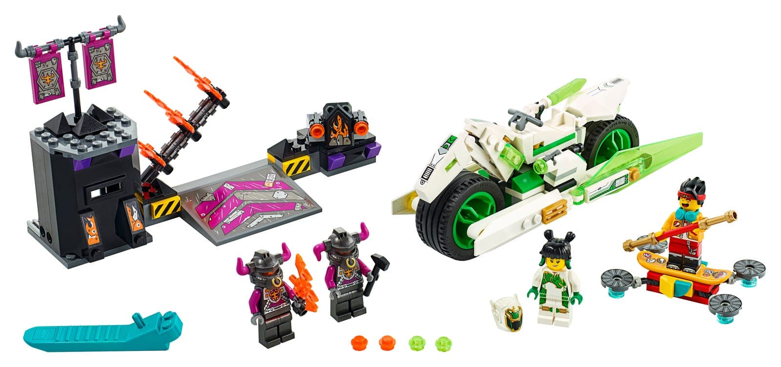 LEGO sættet White Dragon Horse Bike