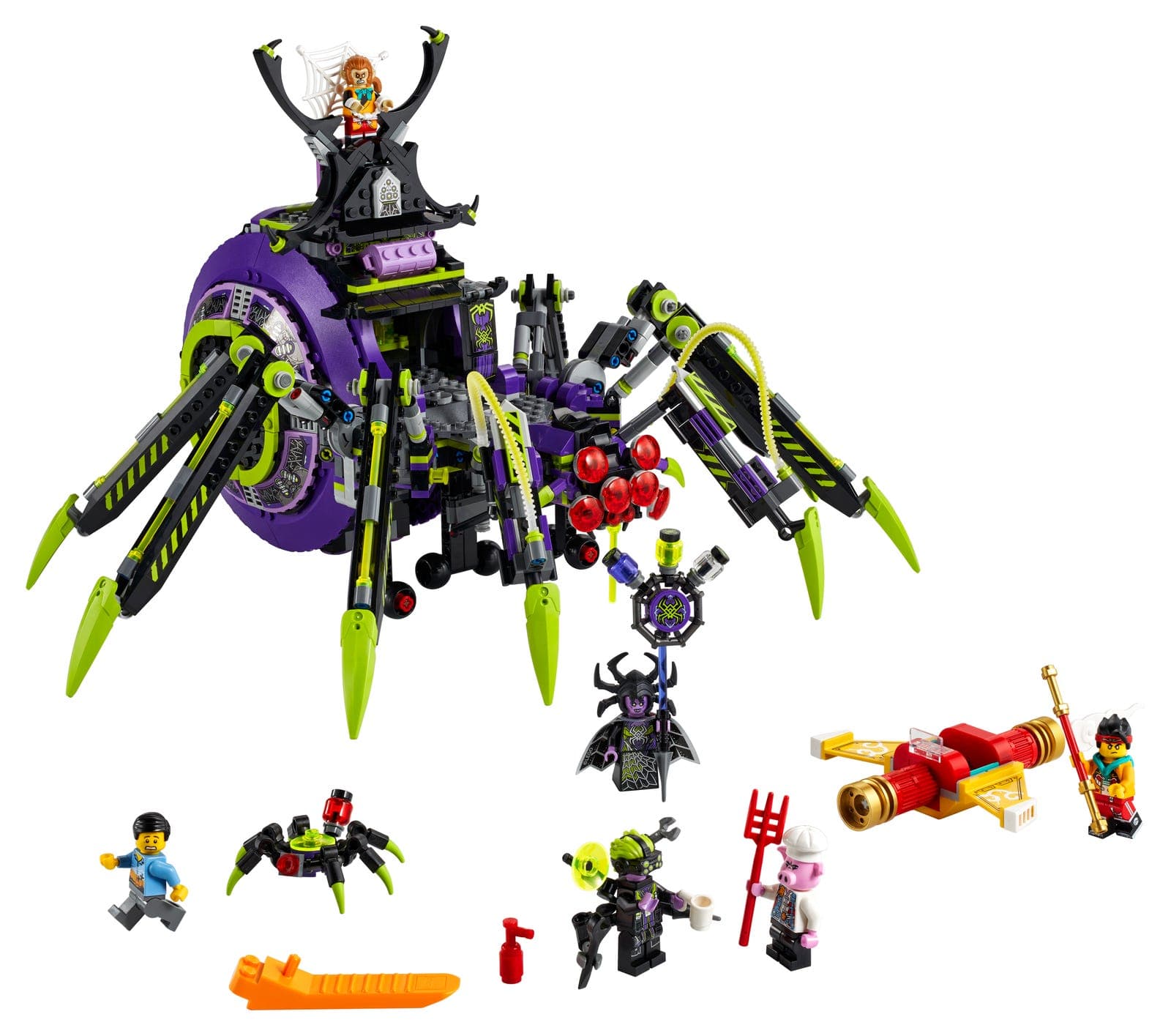 LEGO sættet Spider Queen's Arachnoid Base