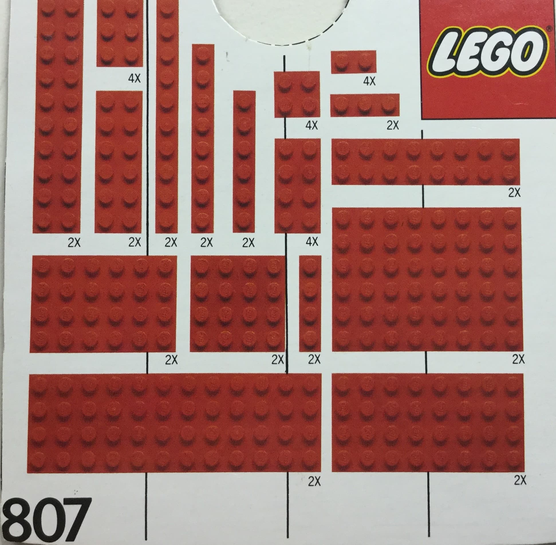 LEGO sættet Extra Plates Red