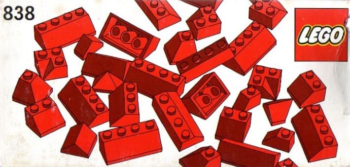 LEGO sættet Red Roof Bricks Parts Pack, 45 Degree
