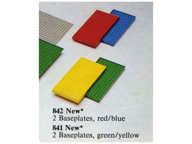 LEGO sættet Baseplates, Red and Blue