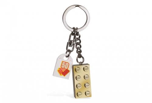 LEGO sættet Chrome Gold Brick Key Chain