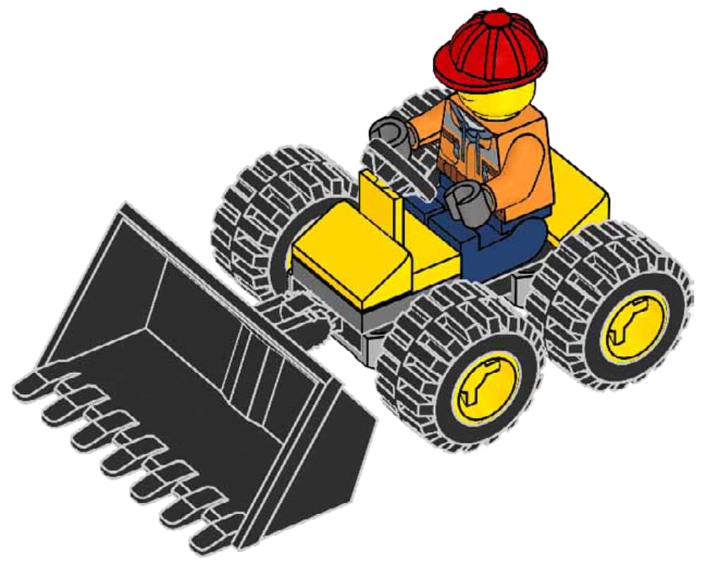LEGO sættet Builder with Epic Digger