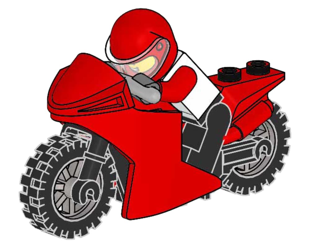LEGO sættet Sam Speedster's Motorcycle