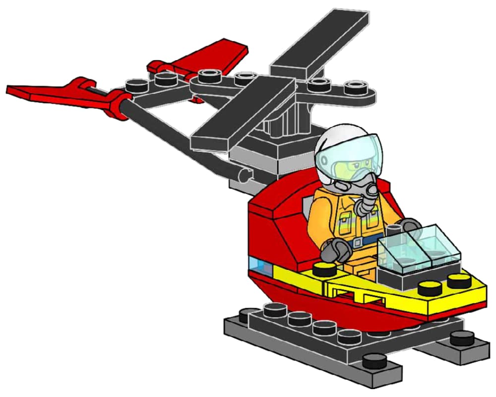 LEGO sættet Fire-Helicopter