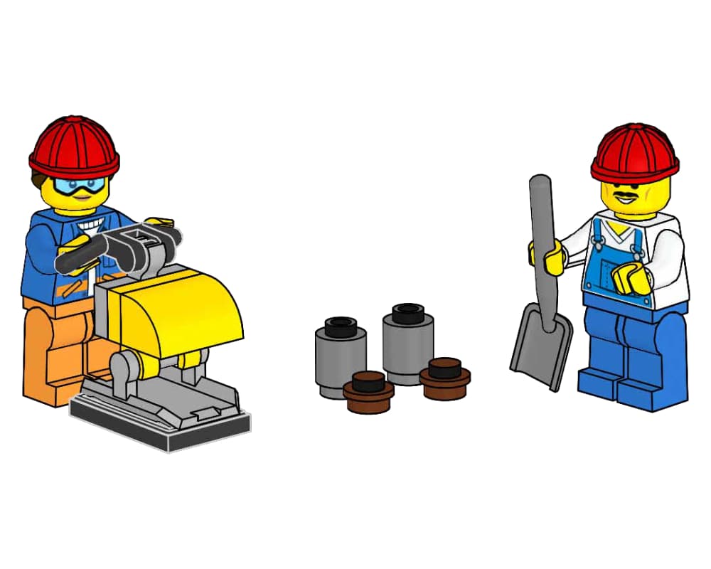 LEGO sættet Building Team with Tools