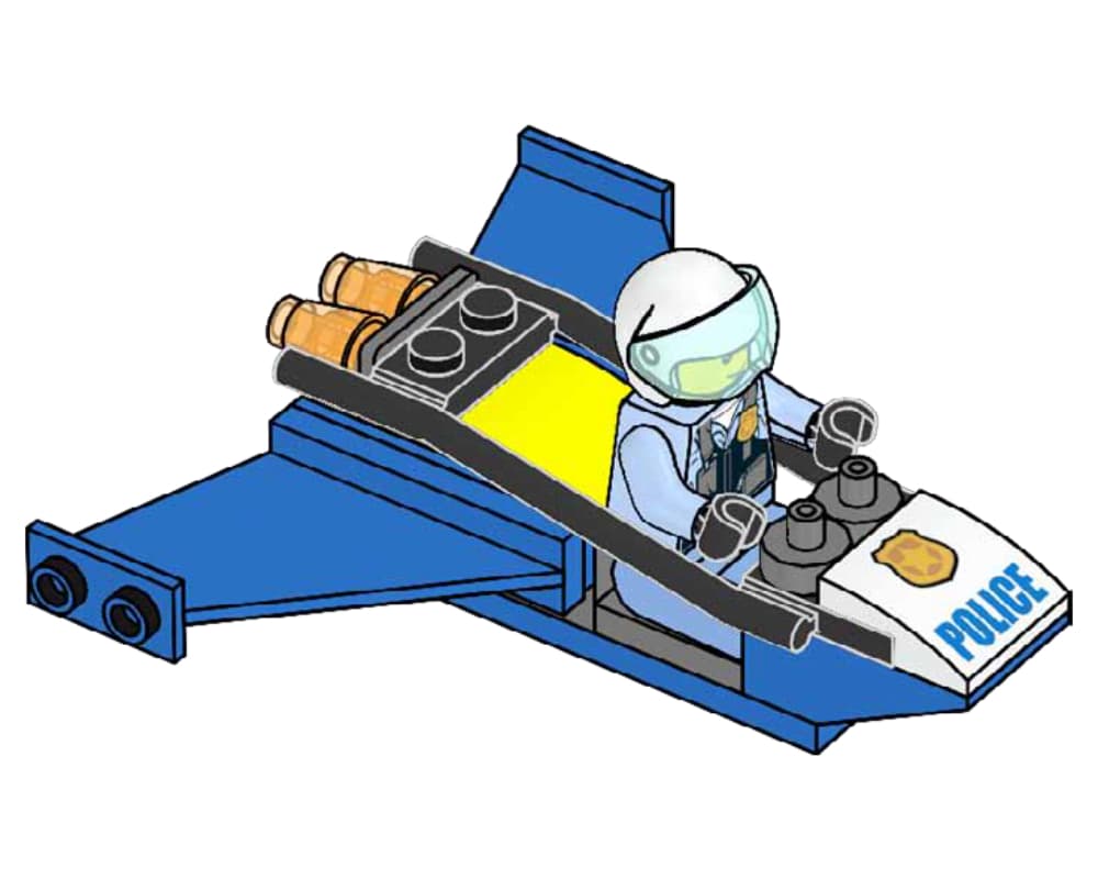 LEGO sættet Police-Jet