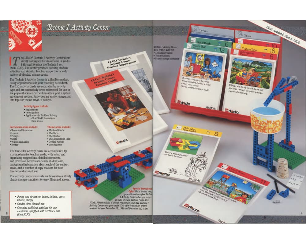LEGO sættet TECHNIC I Activity Centre Cards