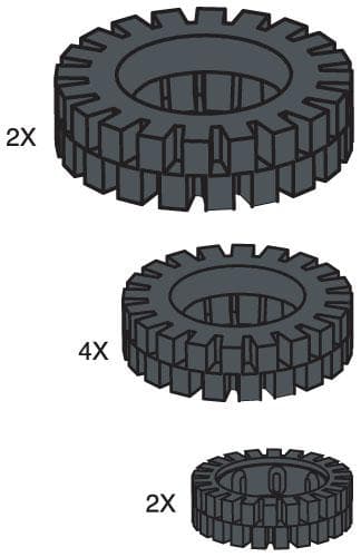 LEGO sættet Tire Pack (Set of 8)