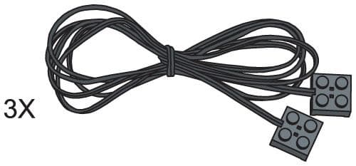 LEGO sættet 1280 mm Connecting Leads (Pack of 3)