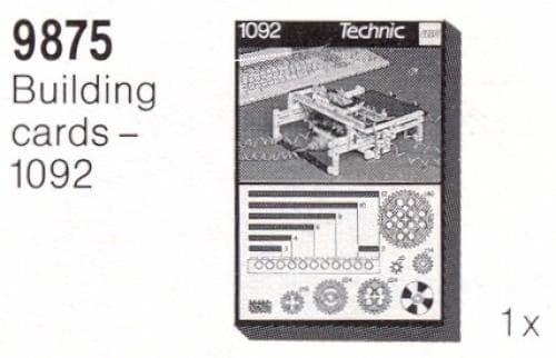 LEGO sættet Building Cards - 1092