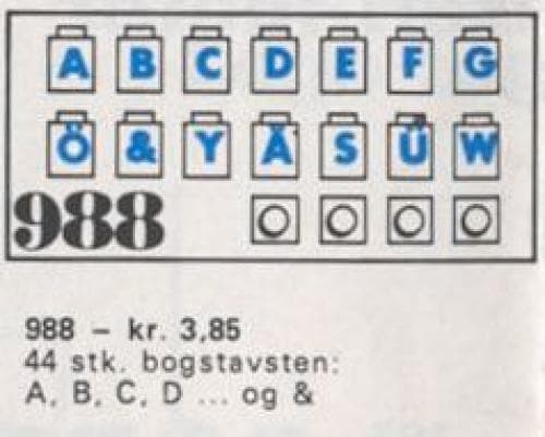 LEGO sættet Alphabet Bricks