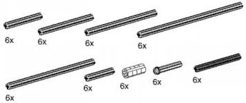 LEGO sættet Axles and Extenders