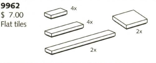 LEGO sættet Flat Tiles
