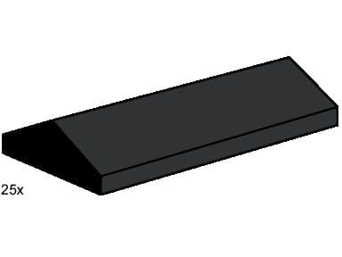 LEGO sættet 2 x 4 Ridge Roof Tile Low Sloped Black