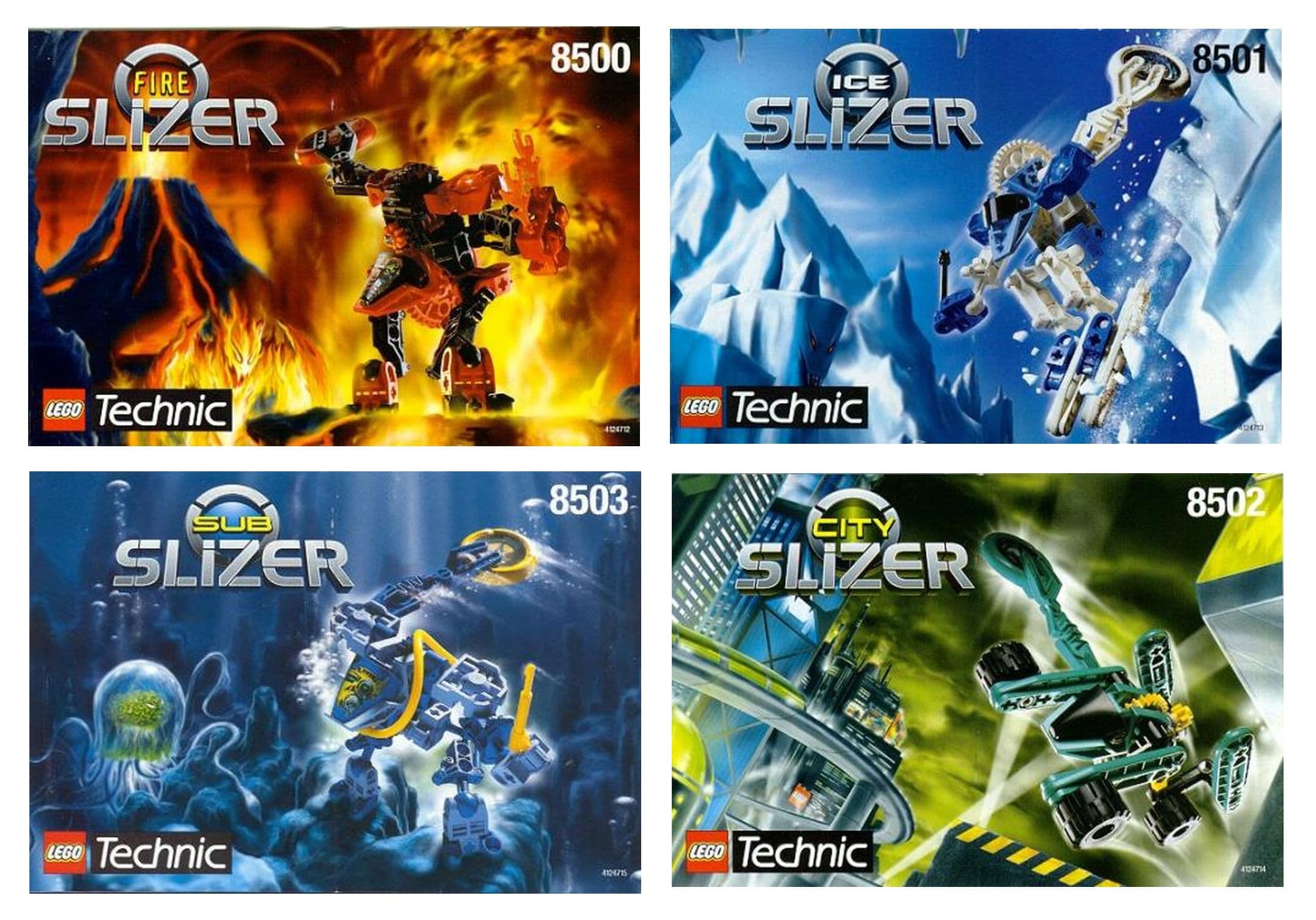 LEGO sættet Robotops (8500 + 8501 + 8502 + 8503)