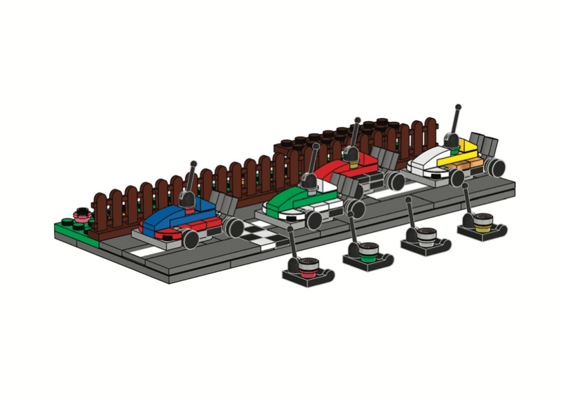 LEGO sættet Remote Control Car Minifigure Stand
