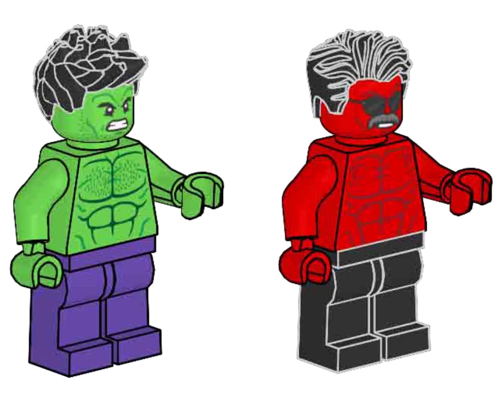 LEGO sættet Hulk vs. Red Hulk