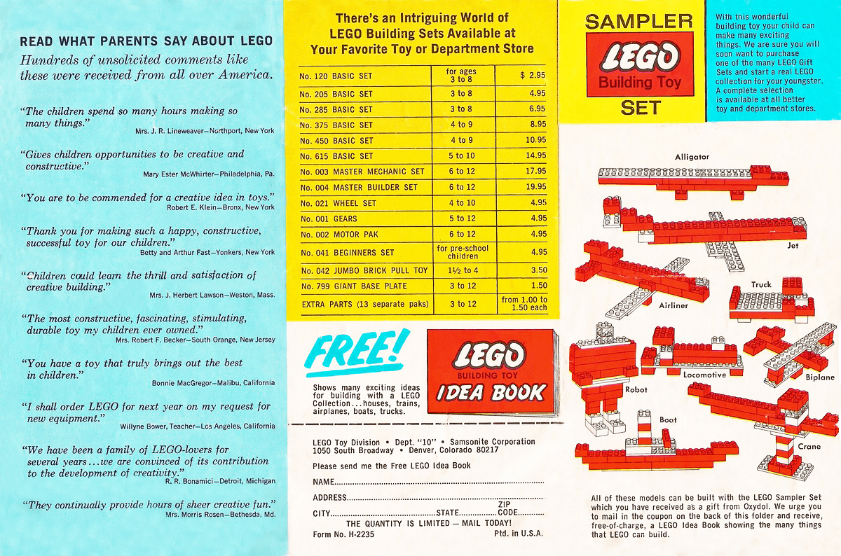 LEGO sættet Oxydol Sampler Set