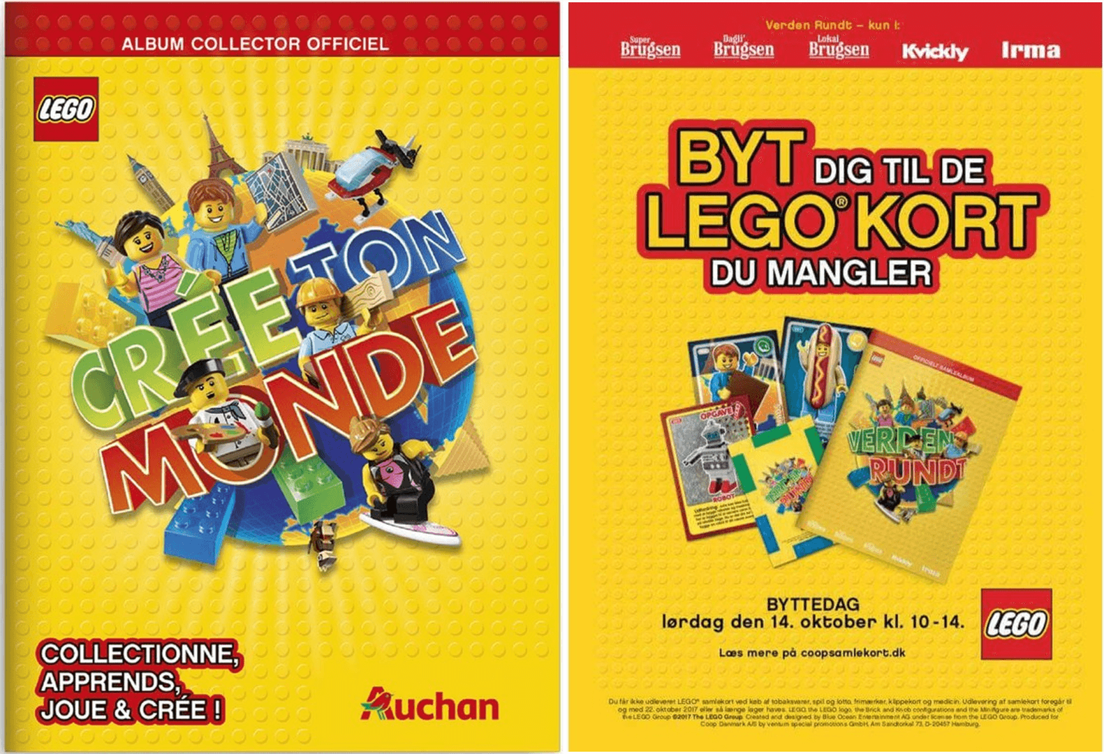 LEGO sættet Create the World Trading Cards (Danish/French Version)