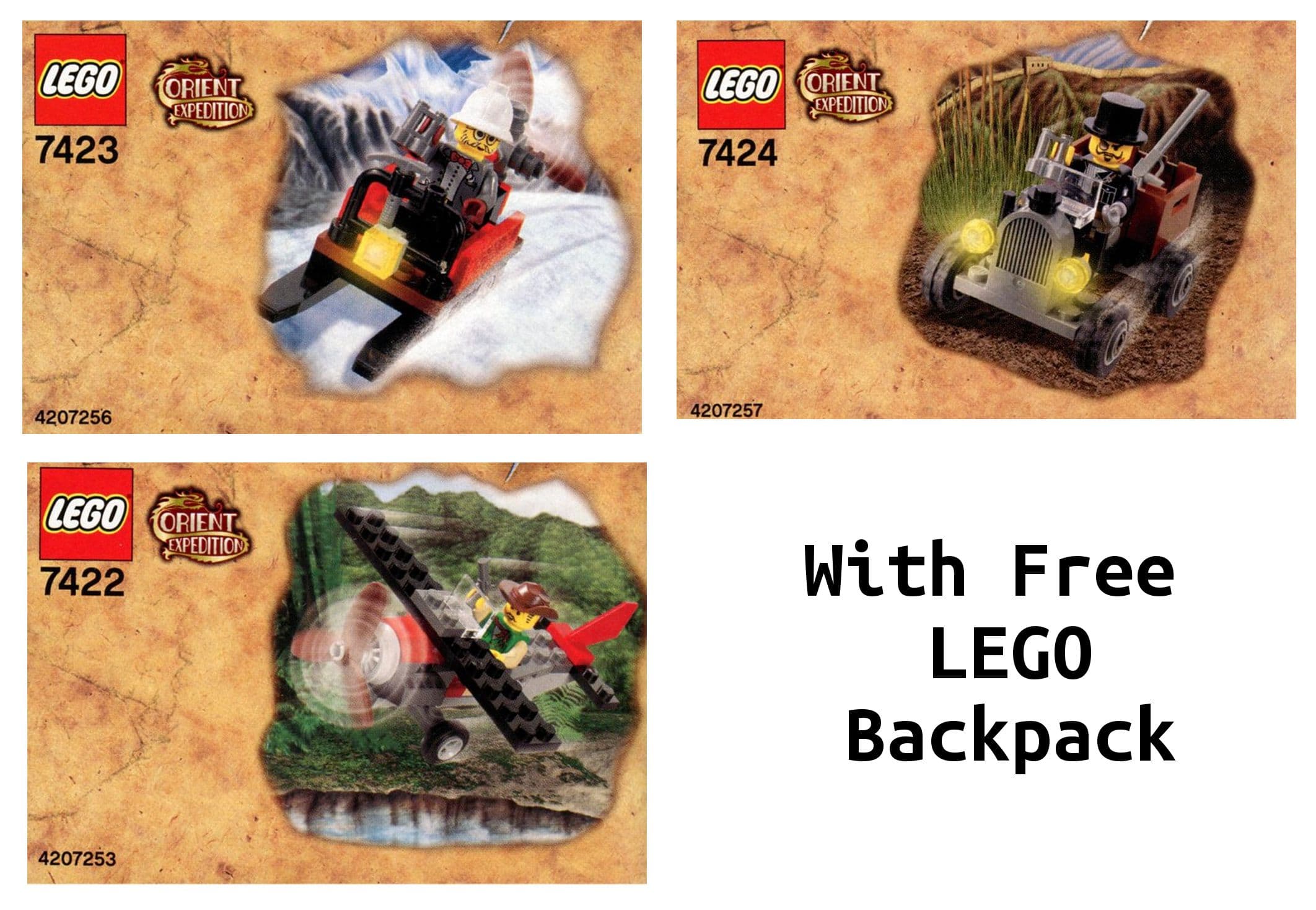 LEGO sættet Orient Expedition Value Pack with Free LEGO Backpack